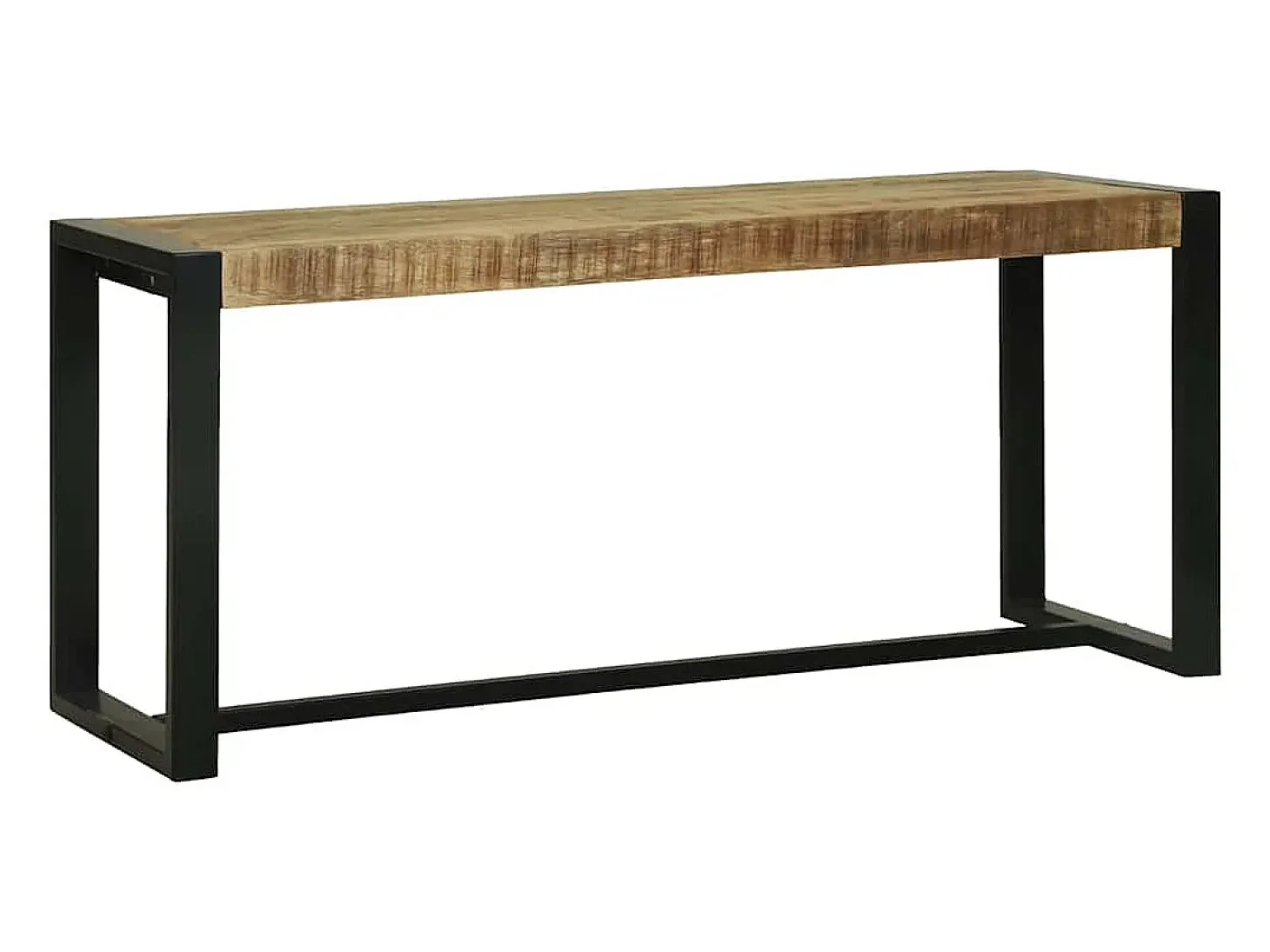 Banco Marrón 100 x 35 x 45 cm Madera Maciza de Mango