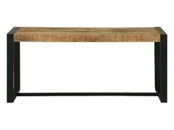 Banco Marrón 100 x 35 x 45 cm Madera Maciza de Mango