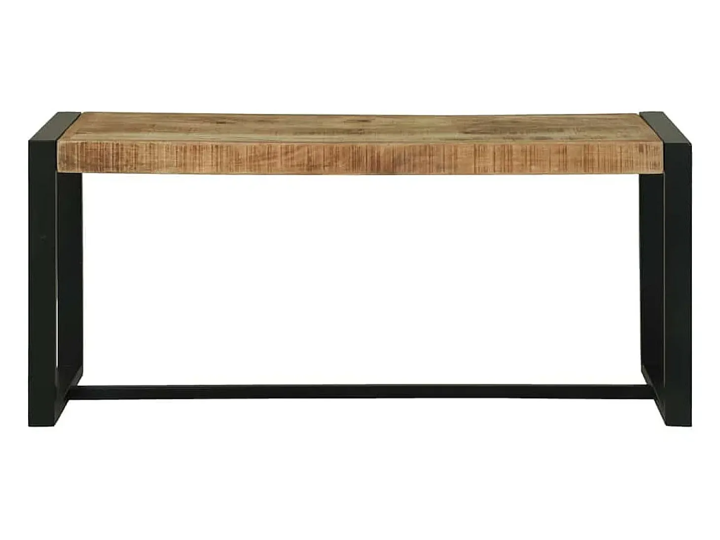 Banco Marrón 100 x 35 x 45 cm Madera Maciza de Mango