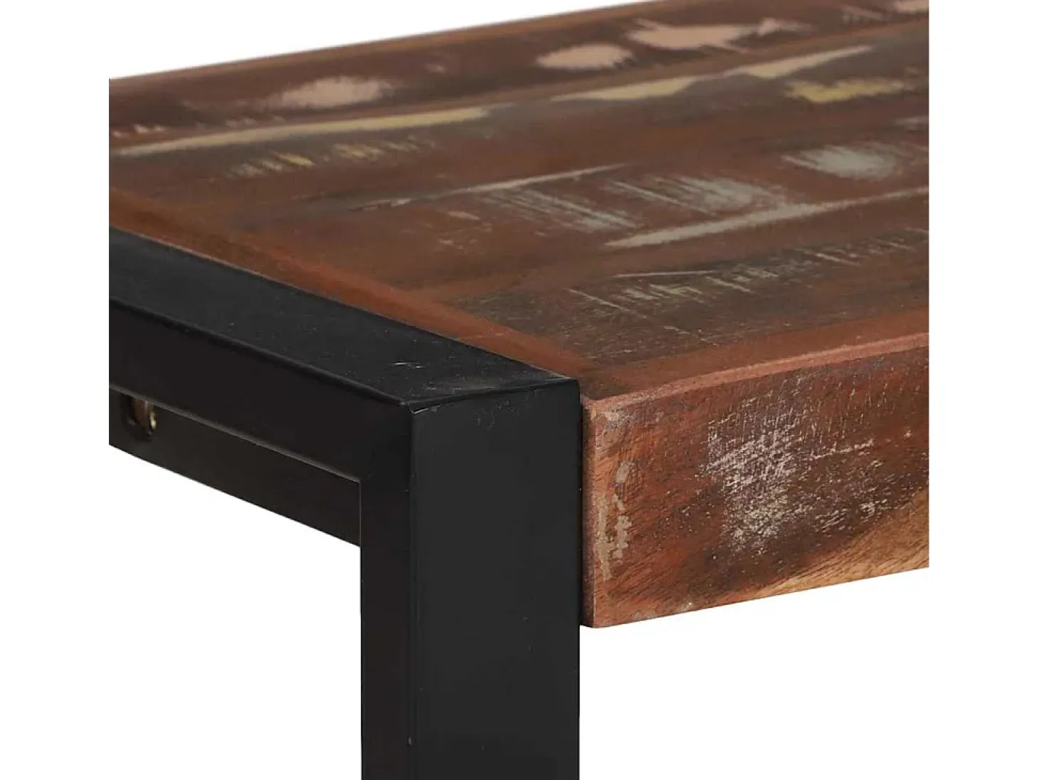 Banco Multicolor 100 x 35 x 45 cm Madera maciza recuperada