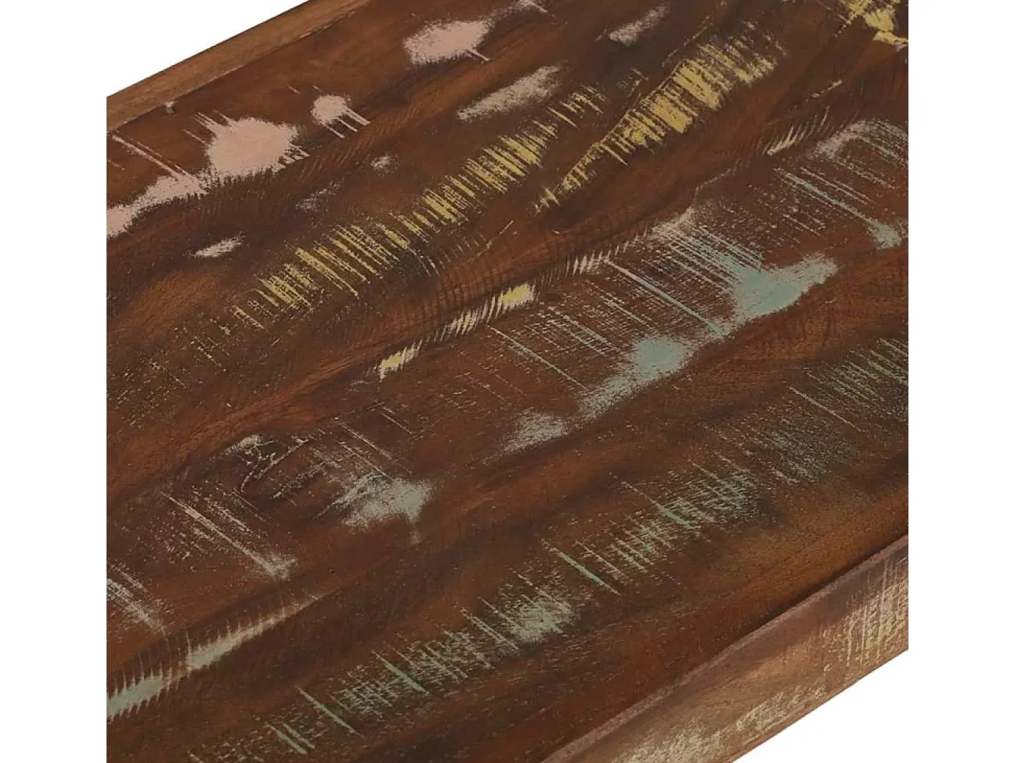 Banco Multicolor 100 x 35 x 45 cm Madera maciza recuperada
