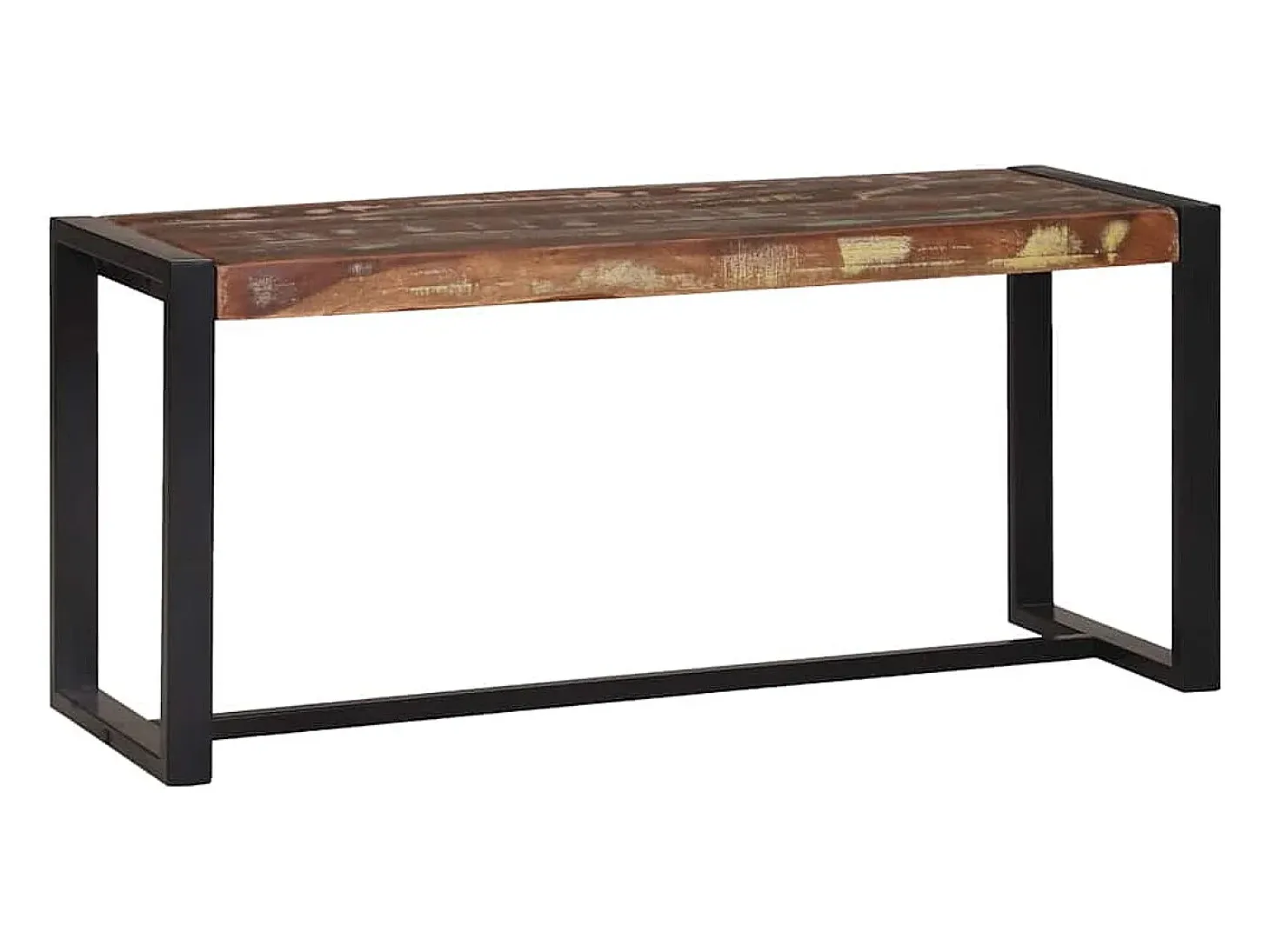 Banco Multicolor 100 x 35 x 45 cm Madera maciza recuperada