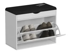Banco para zapatos blanco 60x30x51 schufy