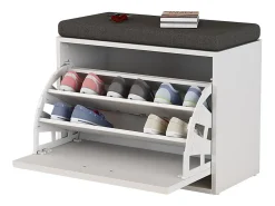 Banco para zapatos blanco 60x30x49.5 georg