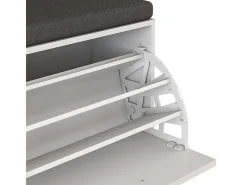 Banco para zapatos blanco 60x30x49.5 georg