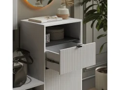 Banco para zapatos blanco 100x40x98.5 eliza