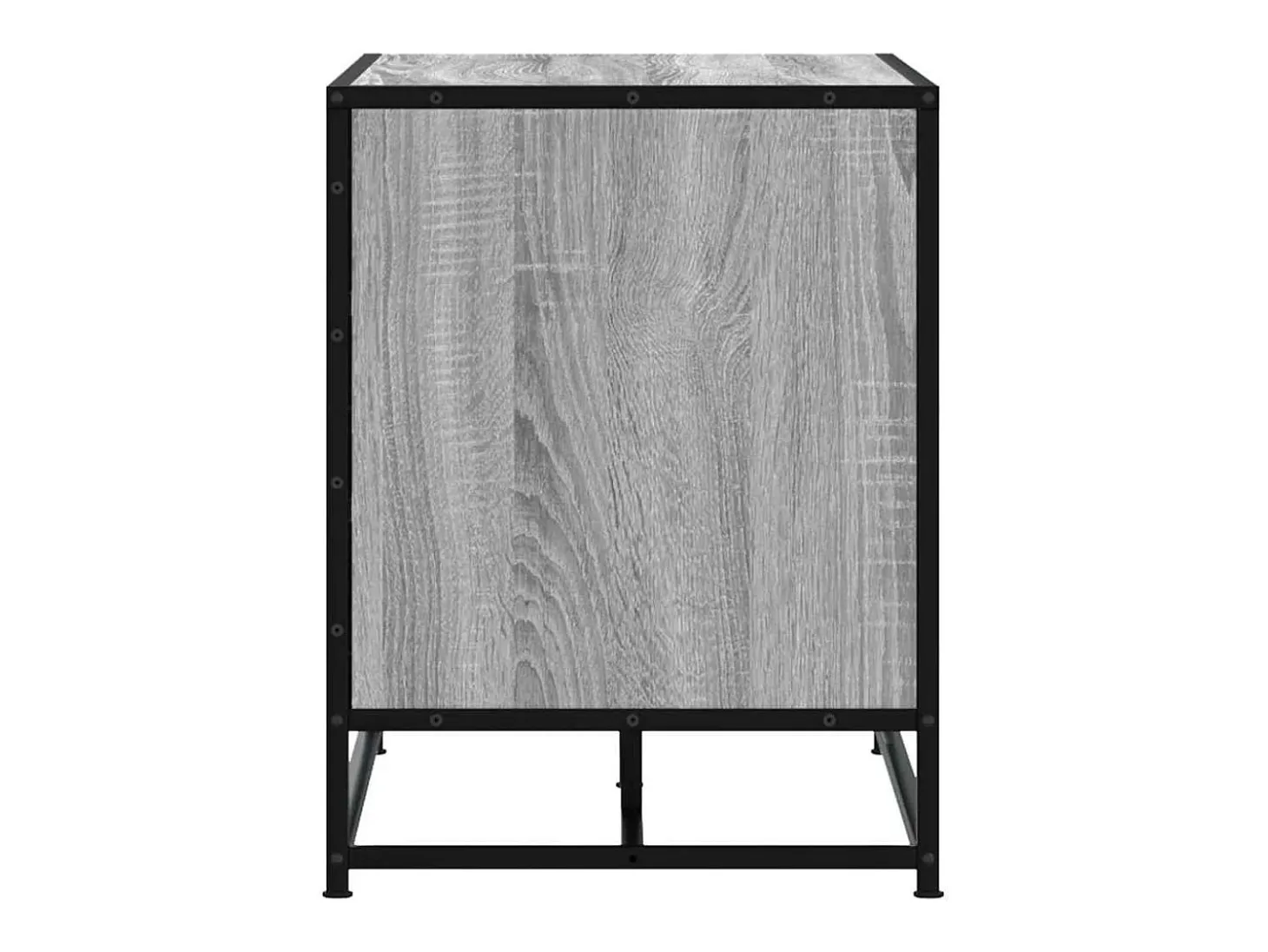 Banco para zapatos de madera de ingeniería y metal gris Sonoma