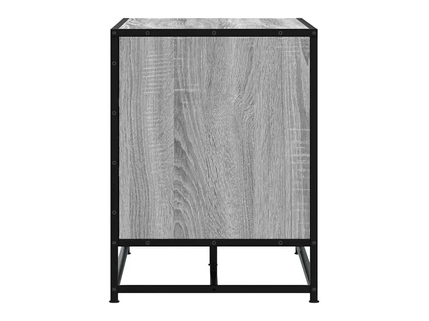 Banco para zapatos de madera de ingeniería y metal gris Sonoma