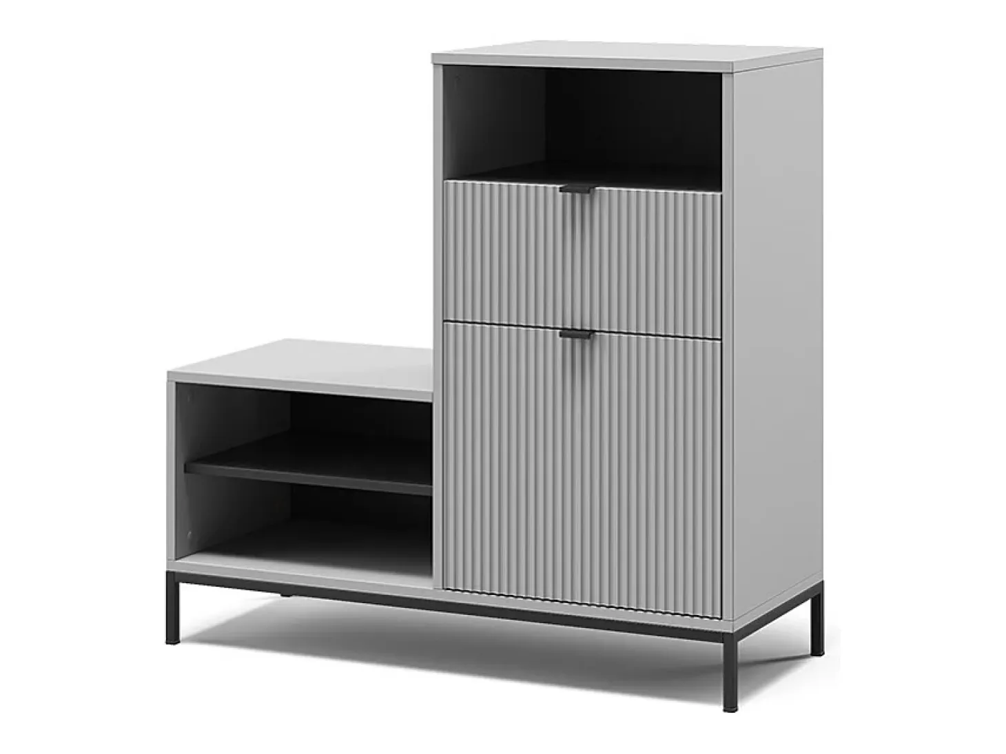 Banco para zapatos gris 100x40x98.5 eliza