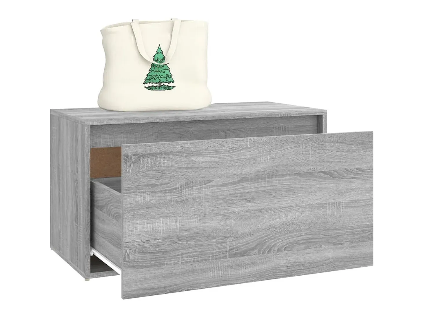 Banco pasillo madera contrachapada gris Sonoma 80x40x45 cm ES320813