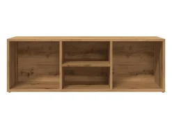 Banco zapatero artesanal de roble 105x35x35 cm
