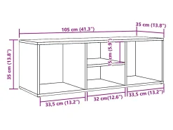 Banco zapatero artesanal de roble 105x35x35 cm
