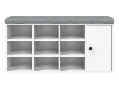 Banco zapatero blanco 102x32x50 cm madera de ingeniería