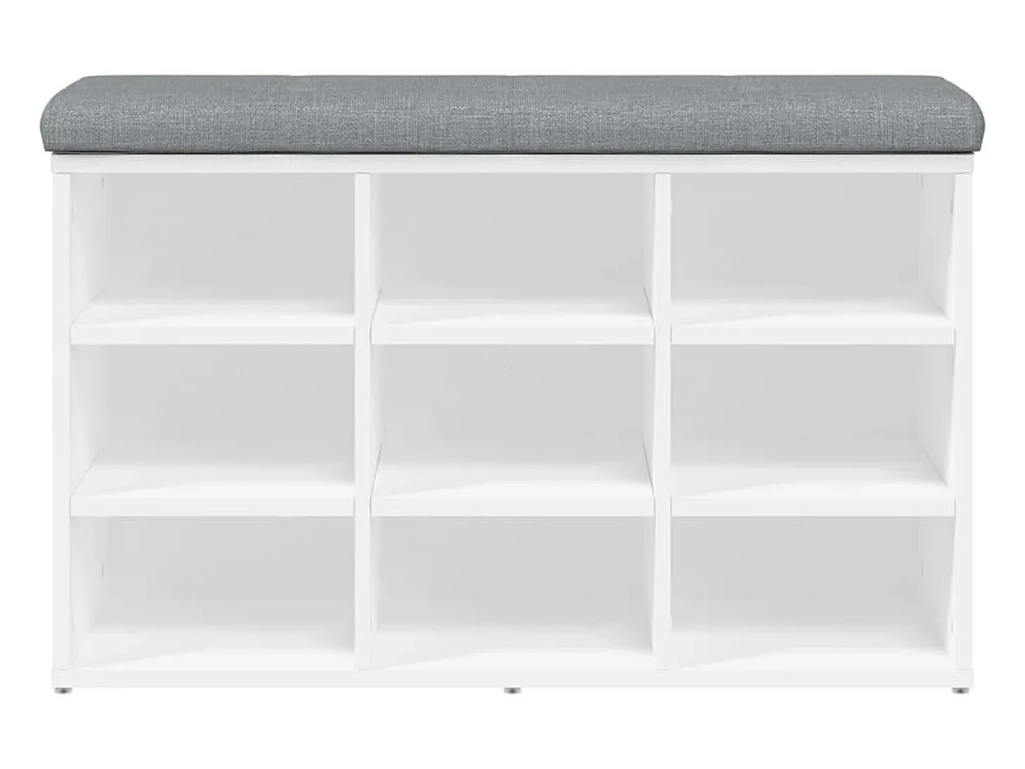 Banco zapatero blanco 82x32x50 cm madera de ingeniería