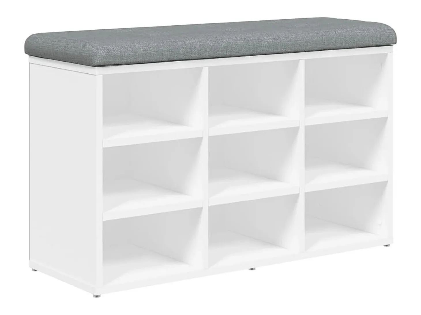 Banco zapatero blanco 82x32x50 cm madera de ingeniería