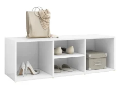 Banco zapatero blanco 105x35x35 cm Aglomerado