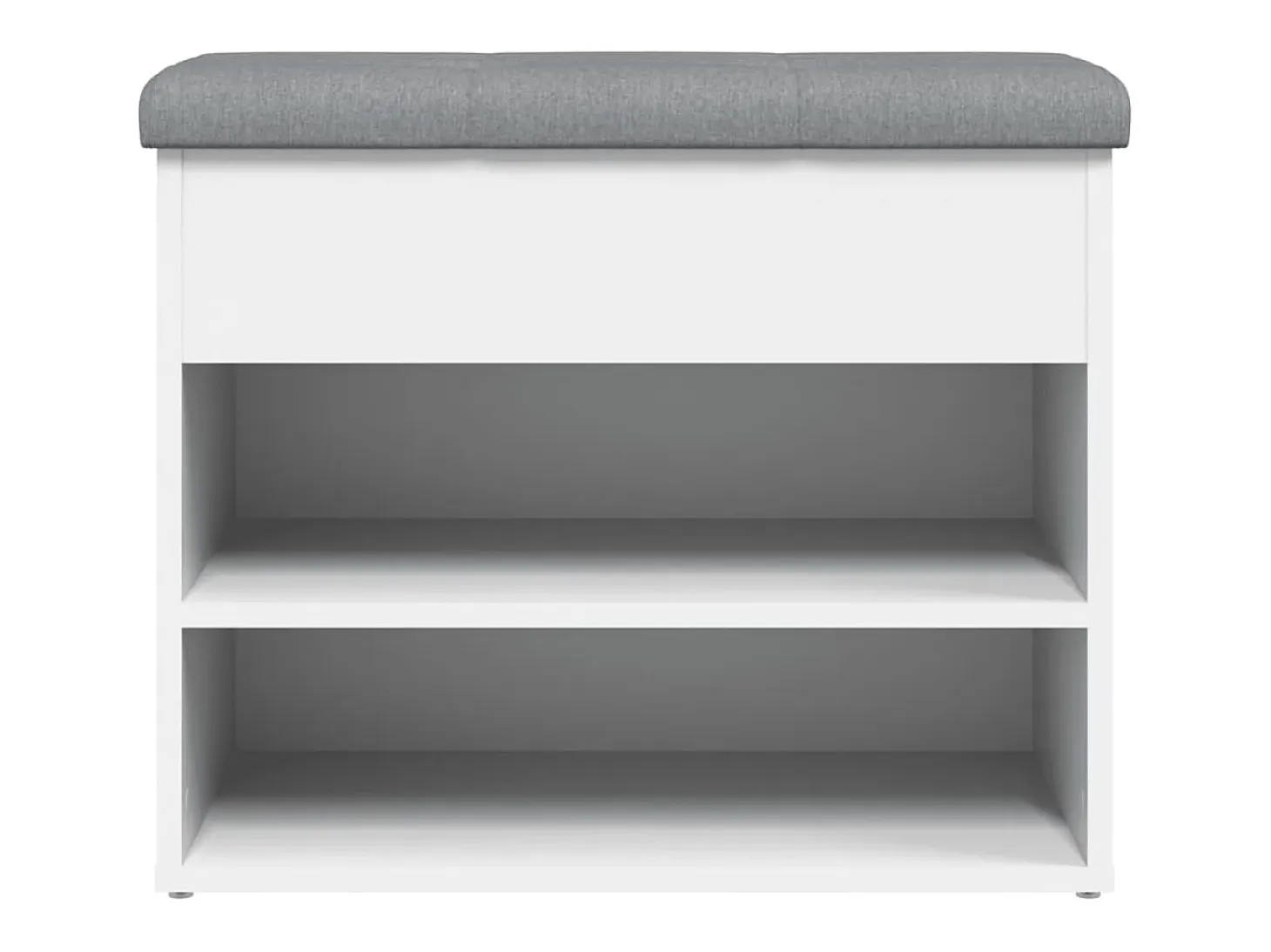 Banco zapatero blanco 62x32x50 cm madera de ingeniería