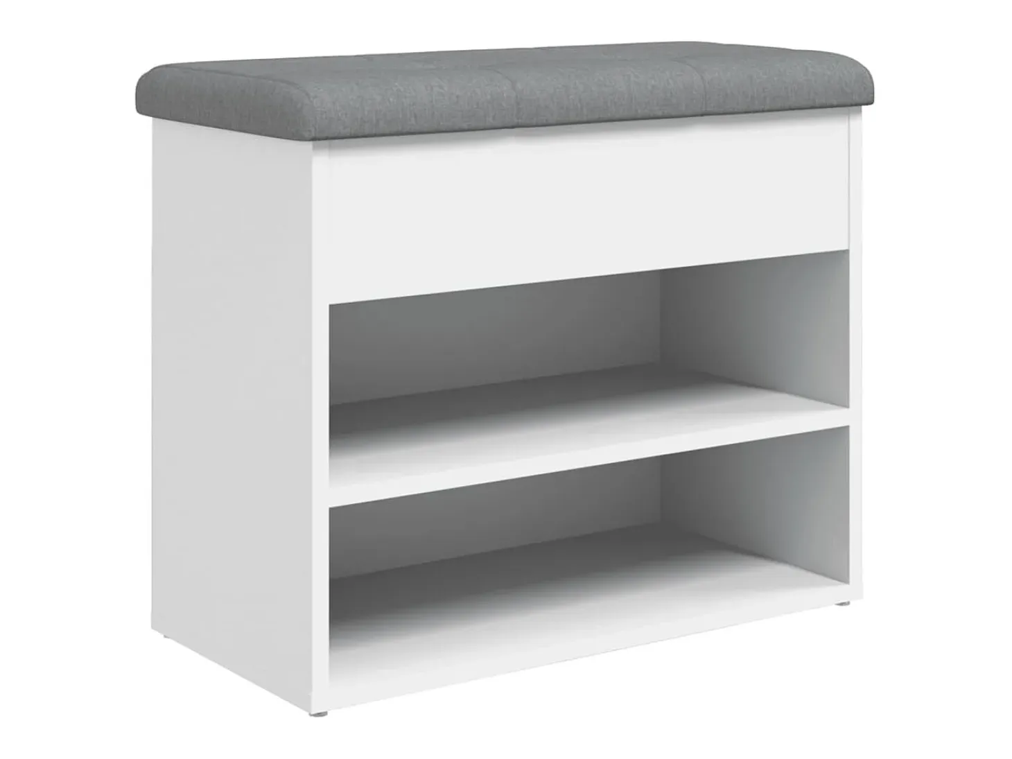 Banco zapatero blanco 62x32x50 cm madera de ingeniería