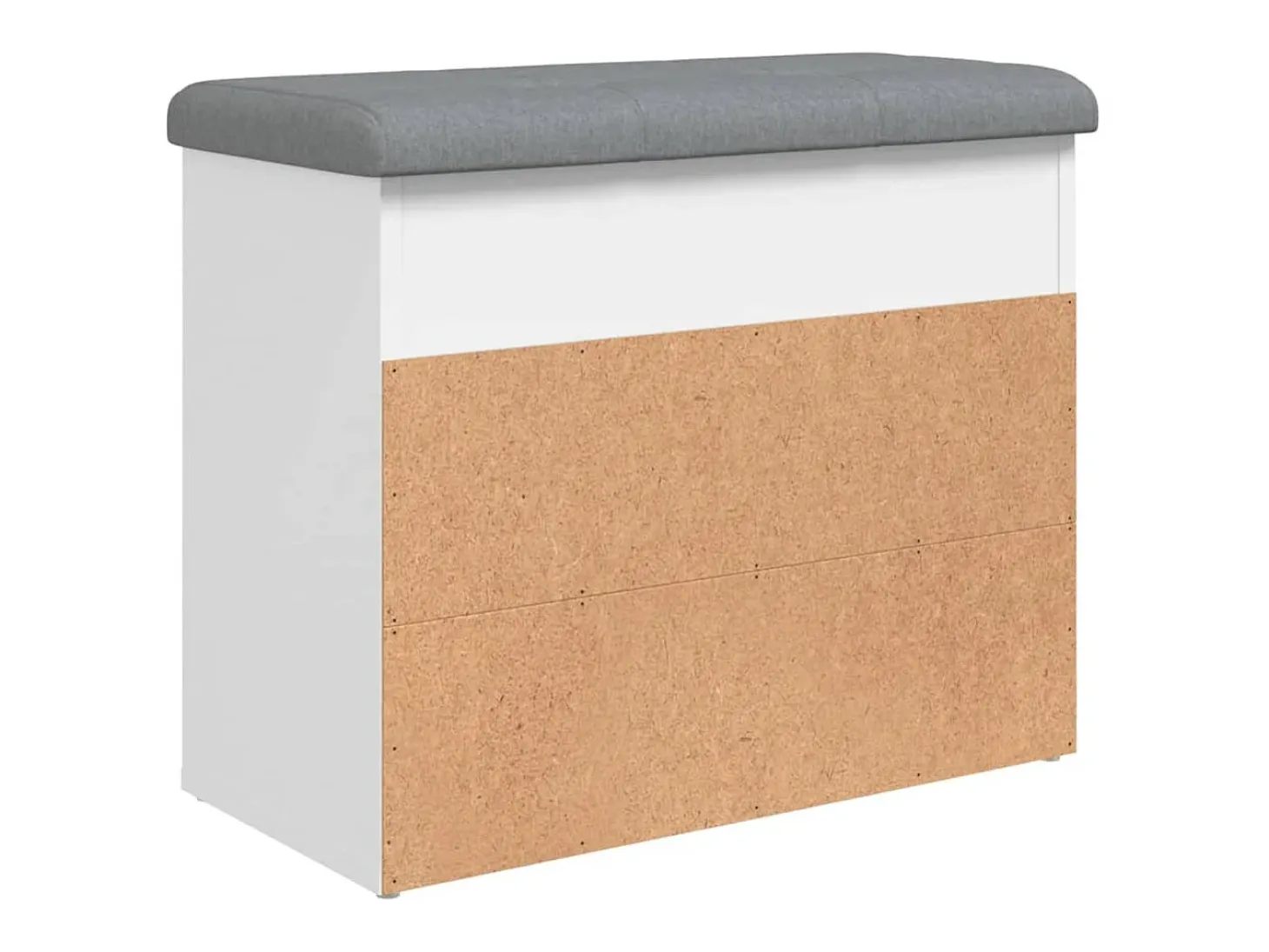 Banco zapatero blanco 62x32x50 cm madera de ingeniería
