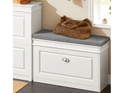 Banco Zapatero con 1 Cajón Organizador para Zapatos 75 x 24 x 51 cm FSR82-L-W SoBuy ES