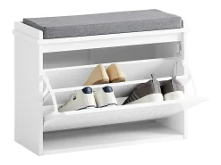 Banco Zapatero con 1 Cajón Organizador para Zapatos 62 x 26 x 46 cm FSR98-W SoBuy ES