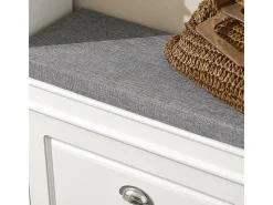 Banco Zapatero con 1 Cajón Organizador para Zapatos 60 x 24 x 51 cm FSR82-K-W SoBuy ES