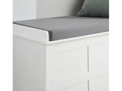 Banco Zapatero con 2 puertas correderas Banco de almacenamianto con cojín acolchado de asiento 114 x 40 x 53 cm FSR86-W SoBuy ES