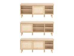 Banco Zapatero con 2 Puertas y 2 estantes FSR163-N SoBuy
