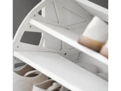 Banco Zapatero con 1 Solapa Banco de almacenamianto con cojín Acolchado de Asiento 60 x 30 x 46 cm FSR16-HG SoBuy ES