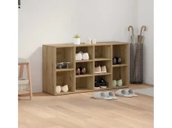Banco zapatero con estante Otro roble artesanal 103 x 30 x 55 cm