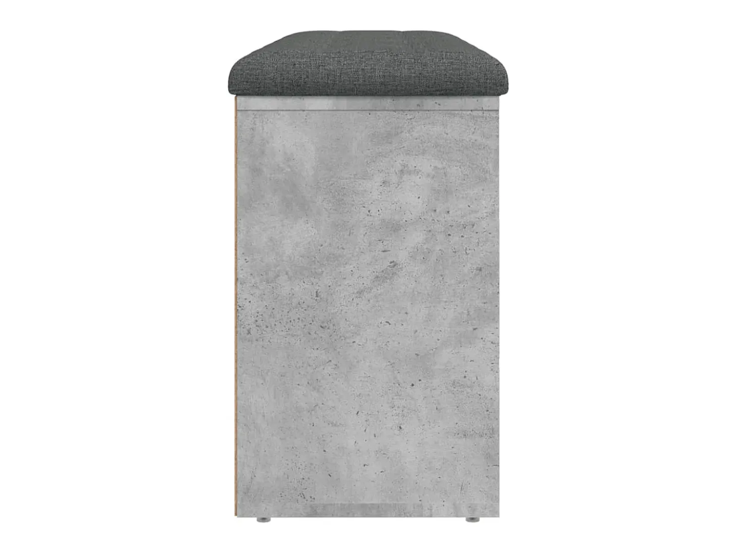 Banco zapatero de hormigón gris 102x32x50 cm madera de ingeniería