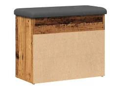 Banco zapatero de madera antigua 62x32x50 cm madera de ingeniería