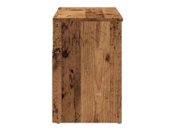 Banco zapatero de madera antigua 80x30x45 cm madera de ingeniería