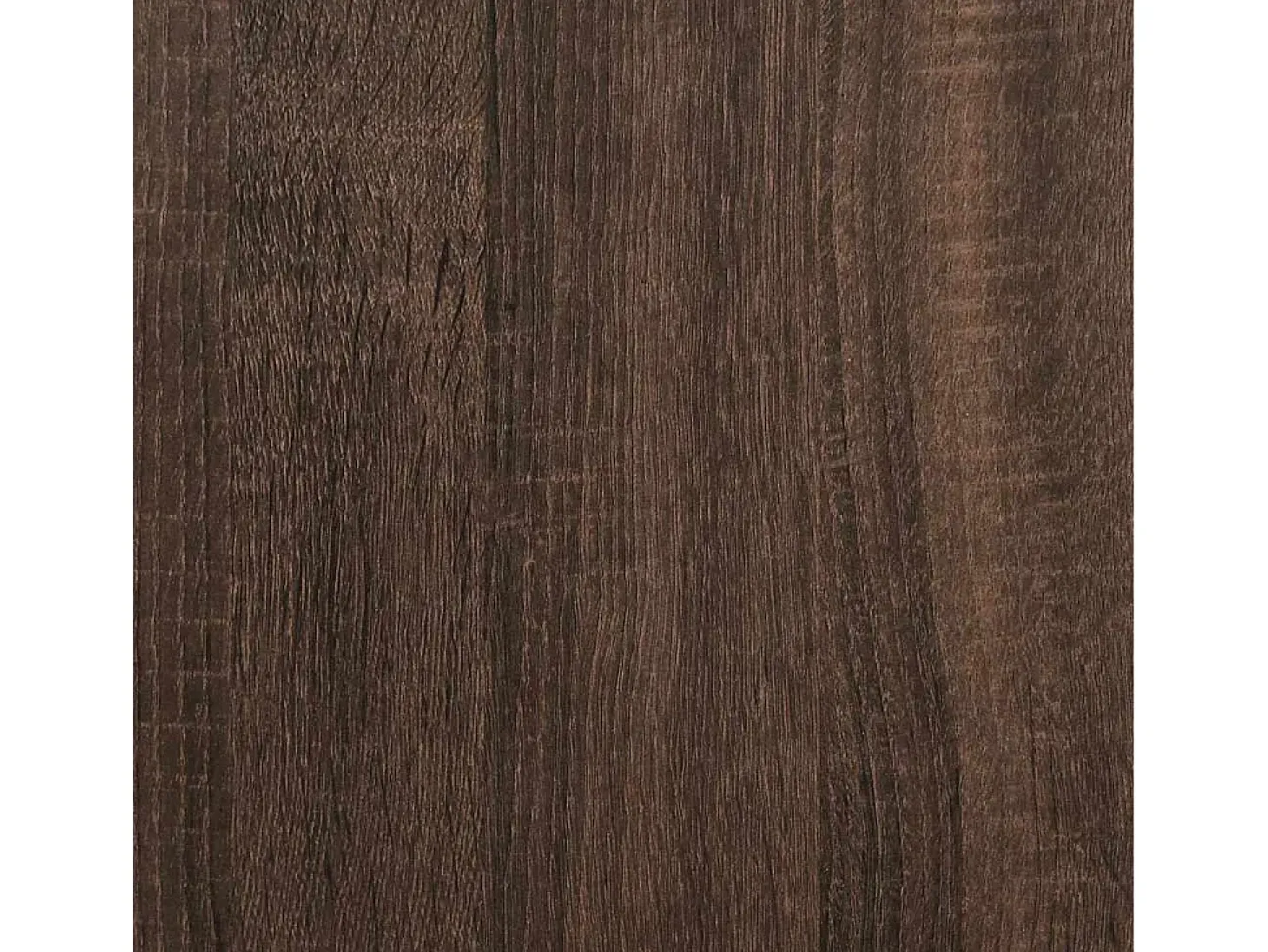 Banco zapatero de roble marrón fabricado con madera de ingeniería y metal.
