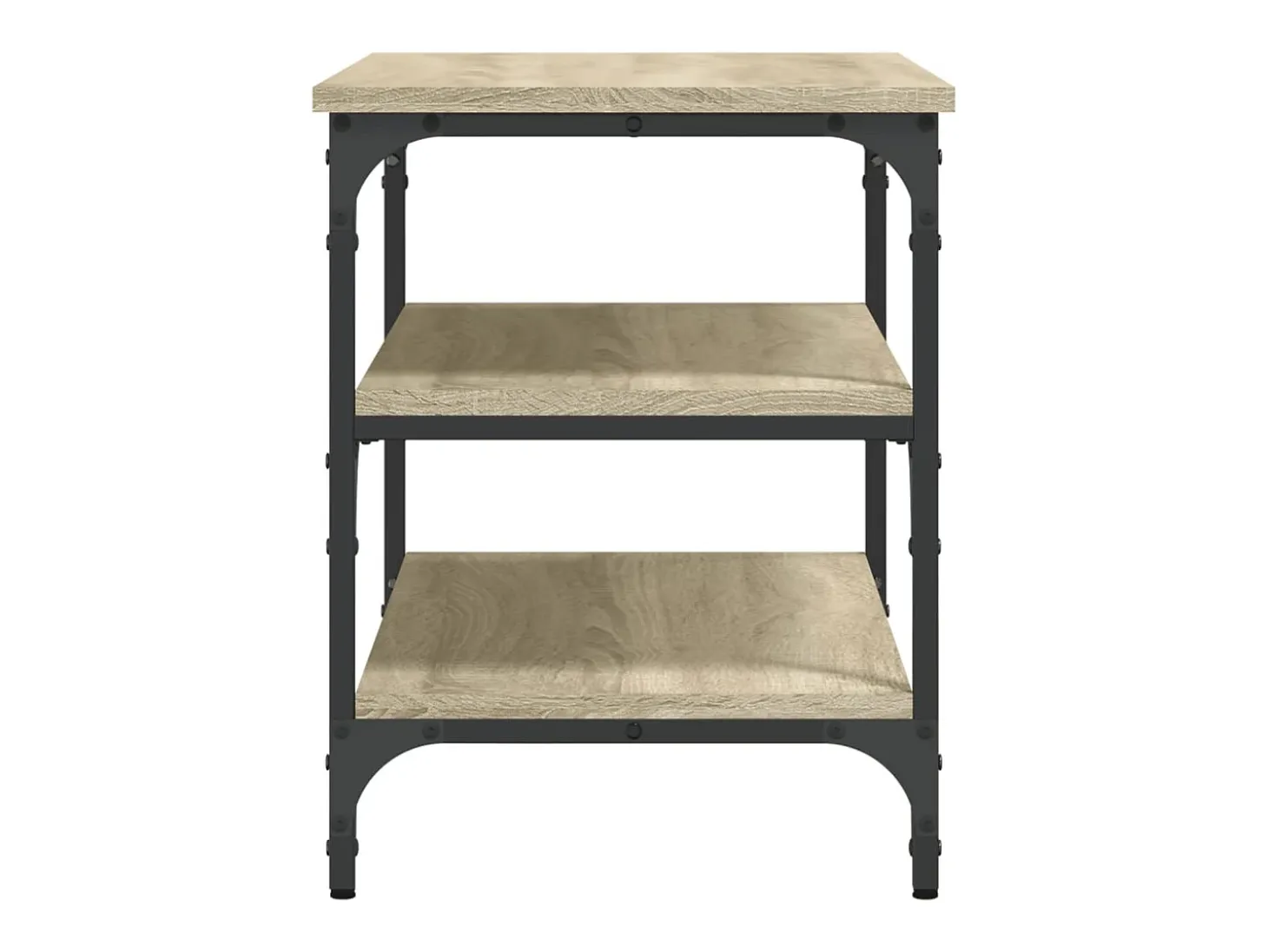 Banco zapatero de roble Sonoma 70x38,5x49 cm madera de ingeniería