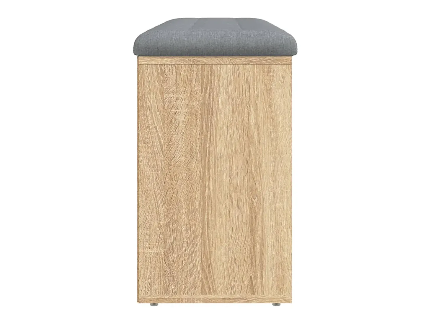Banco zapatero de roble Sonoma 102x32x50 cm madera de ingeniería