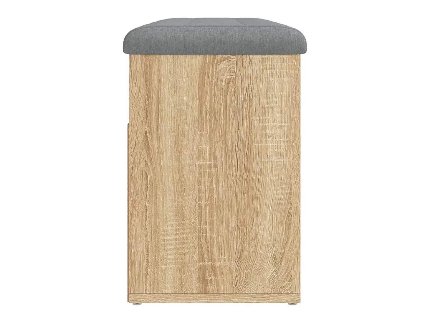 Banco zapatero de roble Sonoma 82x32x45,5 cm madera de ingeniería