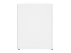 Banco zapatero Macarena 2 estantes blanco 45x100x35 cm