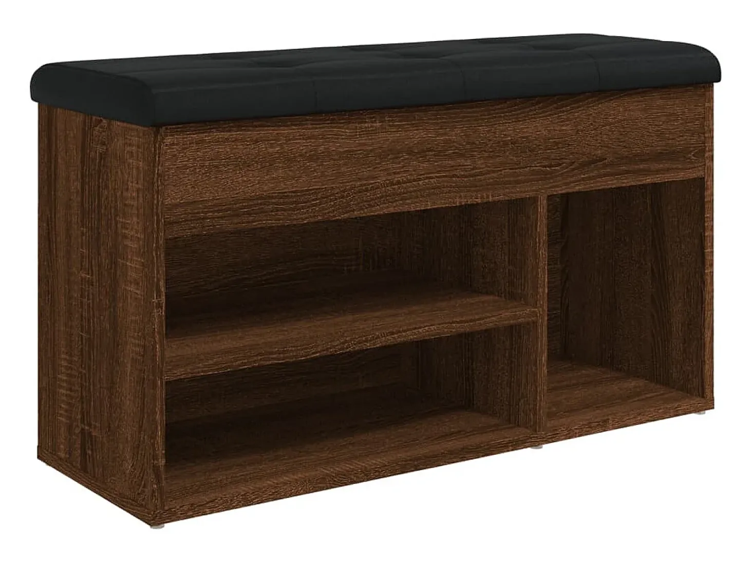 Banco zapatero madera de ingeniería marrón roble 82x32x45,5 cm ES440765
