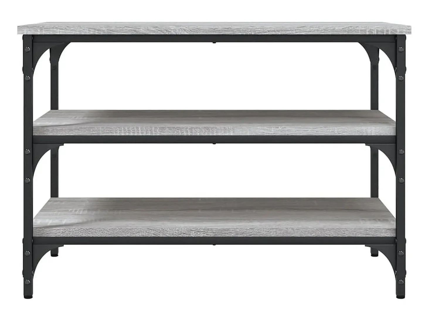 Banco zapatero madera de ingeniería gris Sonoma 70x38,5x49 cm ES876479