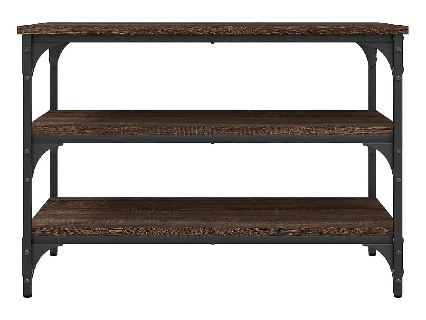 Banco zapatero madera de ingeniería roble marrón 70x38,5x49 cm ES200963