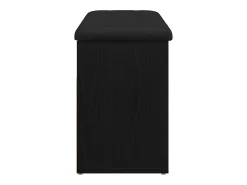 Banco zapatero negro 80 x 30 x 45 cm Madera de ingeniería