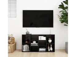 Banco zapatero negro 103x30x54,5 cm Madera de ingeniería