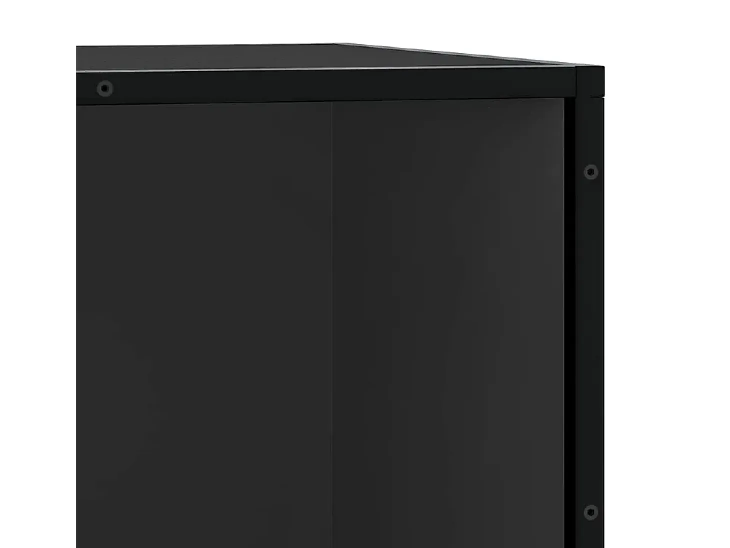 Banco zapatero negro 80x40x53,5 cm madera contrachapada y metal