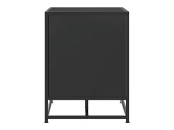 Banco zapatero negro 84x40x53,5 cm madera contrachapada y metal