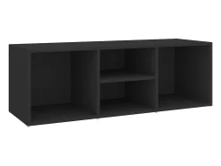 Banco zapatero negro 105x35x35 cm Aglomerado