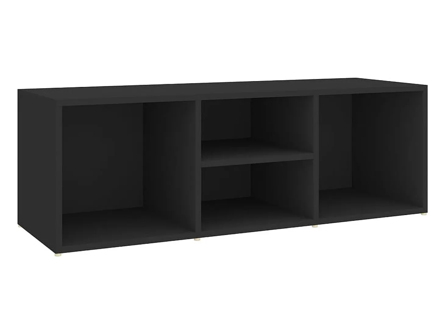 Banco zapatero negro 105x35x35 cm Aglomerado