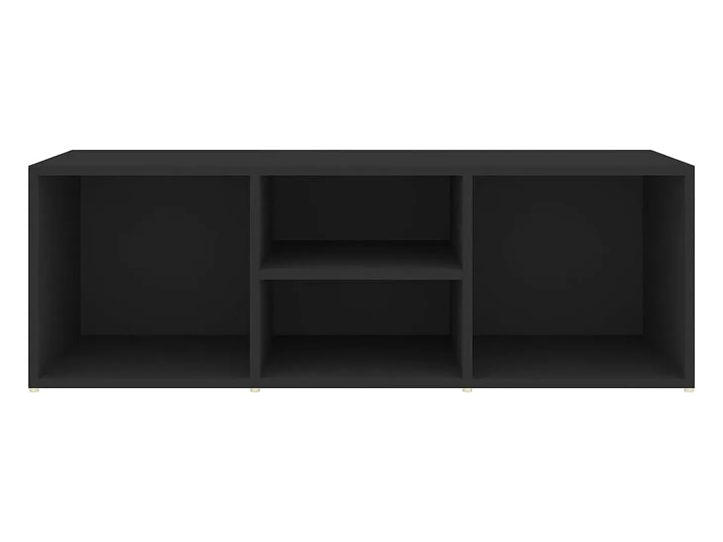 Banco zapatero negro 105x35x35 cm Aglomerado