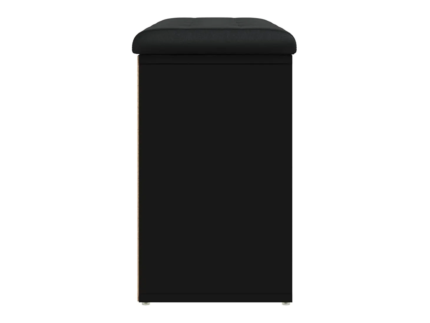 Banco zapatero negro 82x32x50 cm madera de ingeniería