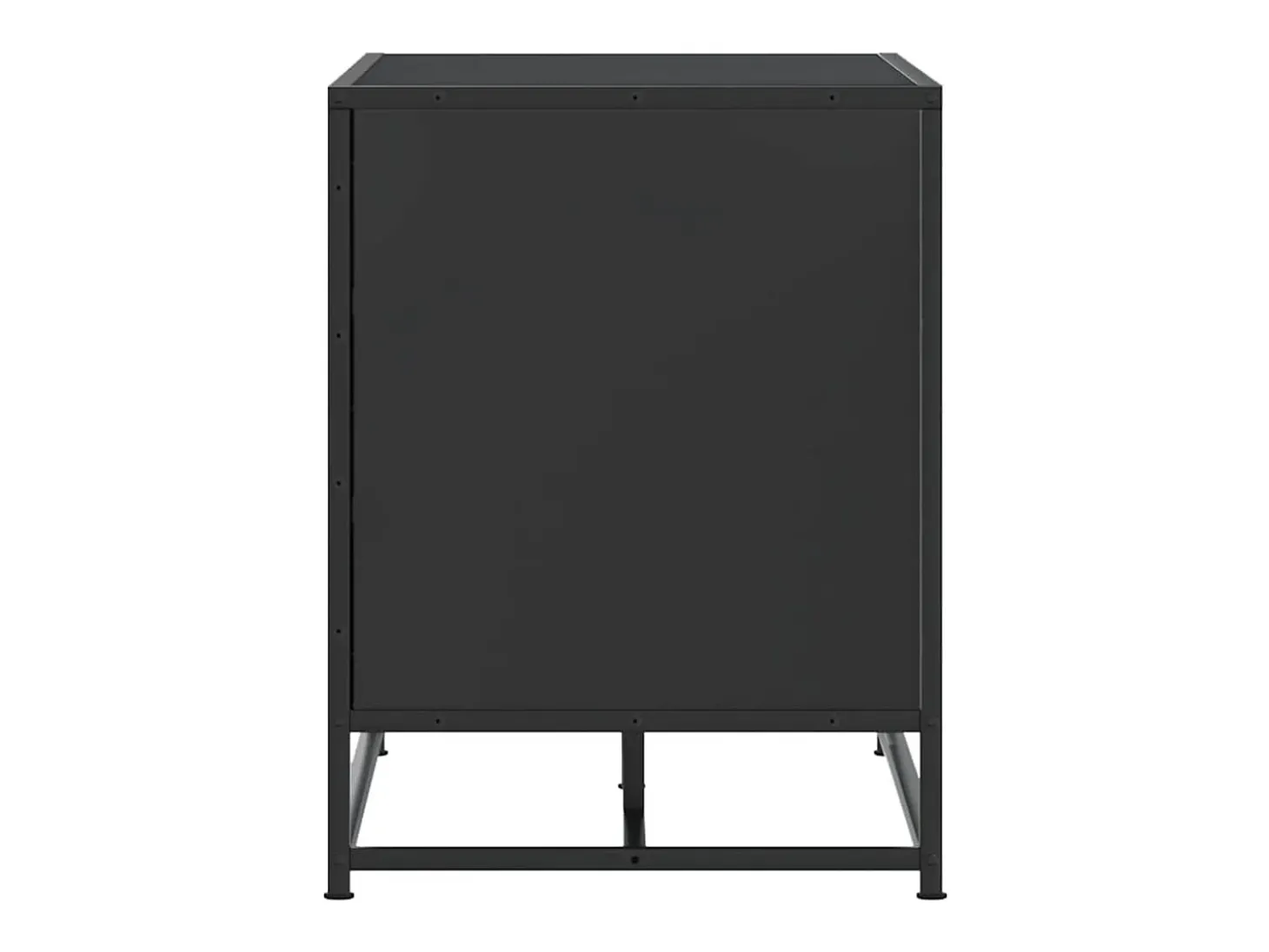 Banco zapatero negro 100x40x53,5cm madera contrachapada y metal